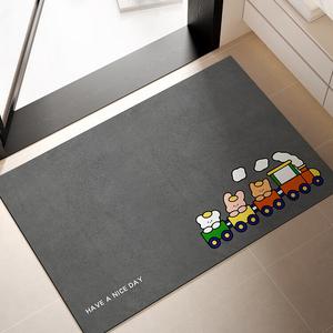 Xinglianxin Ковер для ванной 50х80 см, нескользящий, впитывающий, простой дизайн, толстый, для входа в туалет, цвет Fire Engine Red [Two-Pack, Save 5 Yuan]