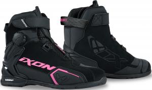 Водонепроницаемые женские мотоциклетные туфли Ixon bull 2, Black/Pink