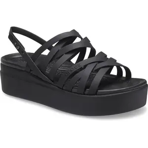 Сандалии Crocs Brooklyn Strappy Low Wedge, черный