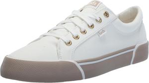 Женские кожаные кроссовки Keds Jump Kick, белый/коричневый