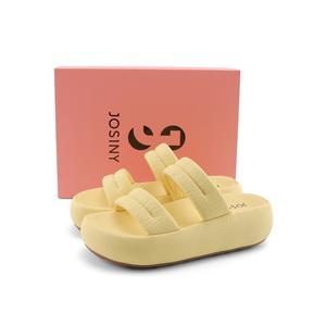 JOSINY Тапочки-слайды женские желтые