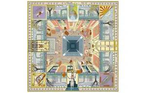 HERMES Шёлковый шарф Multicolor, Multicolor