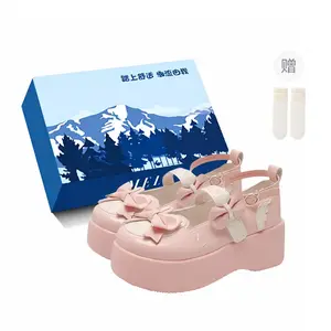 Туфли Мэри Джейн на платформе, средний каблук, женские Fawn Miri, Ecru-Box-Comes With Socks