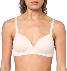 BOSS Женский Бюстгальтер-треугольник с логотипом и мягкими чашками, Pearl Pink