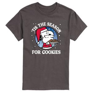 Мужская футболка с изображением арахиса Tis The Season Cookies Licensed Character