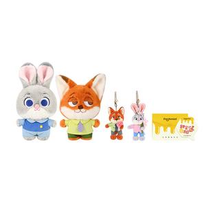Кукла Disney Zootopia Judy Nick Flower плюшевый кулон высота 13,5 см POTDEMIEL, Judy Nick Doll 25cm+Spring Pendant+Greeting Card+Envelope