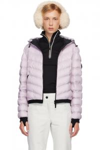 Moncler Пуховая куртка из фиолетового панделона