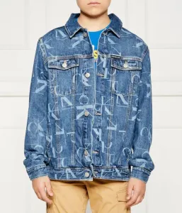 Сияющая джинсовая куртка regular fit Calvin Klein Jeans, темно-синий