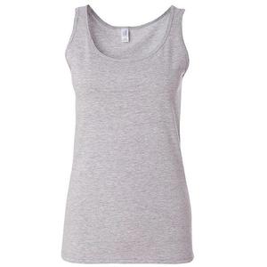 Футболка-майка Gildan Ladies Soft Style Floso, Sport Grey