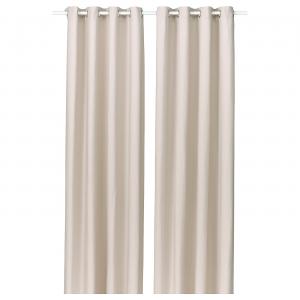 Шторы Ikea Ginstmott, 2 предмета, 145x250 см, бежевый