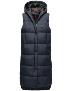 Стеганый жилет Marikoo "Sayorii", капюшон на широкой кулиске, цвет морской волны