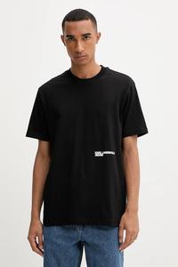 Хлопковая футболка Karl Lagerfeld Jeans, черный