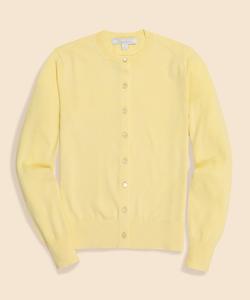 Кардиган с круглым вырезом из хлопка Supima