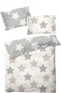 Комплект постельного белья Dream Sleep Flannel Reversible Stars Beige 160x210 см + 65x100 см Traumschlaf