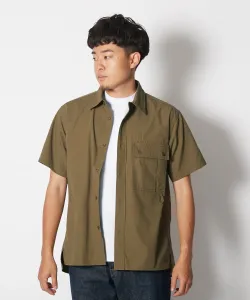 Рубашка с коротким рукавом из легкой рипстоп-ткани TAKIBI