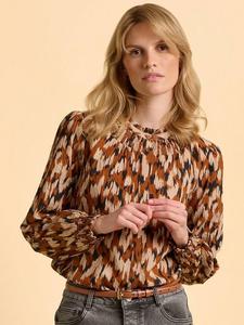 Топ Angelina с абстрактным анималистичным принтом Brakeburn, Blush/Multi