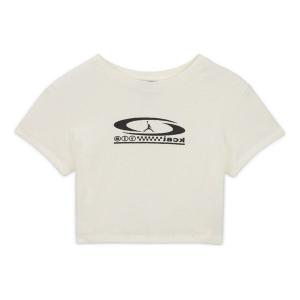 Футболка x travis scott cropped t-shirt 'sail' Air Jordan, мультиколор