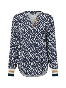 Franco Callegari Туника-блузка темно-синего и бежевого цвета