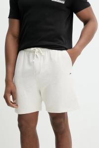 Хлопковые шорты Tommy Jeans, бежевый