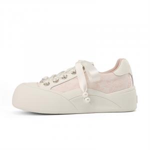 Кеды DAPHNE Skateboard Shoes Women's Low-Top, розовый