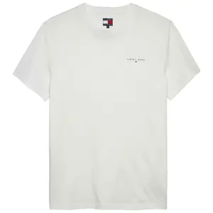 Футболка с коротким рукавом Tommy Jeans Linear Chest Slim Fit, бежевый