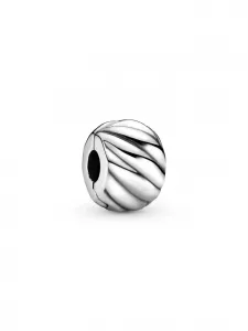 Полированный кулон-зажим с перьями Pandora, серебро