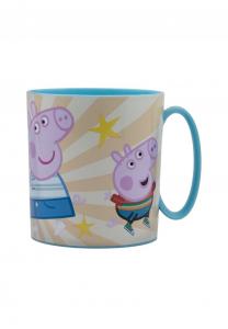 Детский пластиковый стакан Peppa Pig 390 мл мотив Cofi синий 9x8x11 см