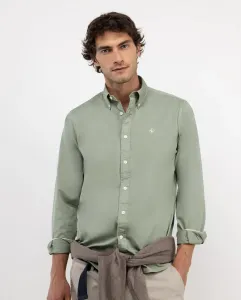 Мужская рубашка Garment Dyed из хлопка El Ganso, зеленый