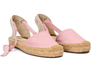 Туфли на плоской подошве Soludos Lauren Lace Up Espadrille, цвет Quartz Pink