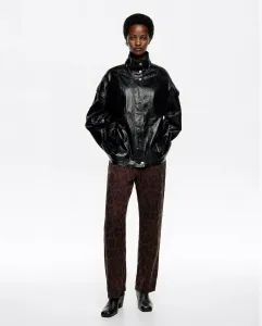 Женские прямые брюки без пояса Leopard Big Bimba y Lola, темно-коричневый