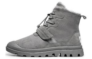 Зимние ботинки женские серый Au&Mu