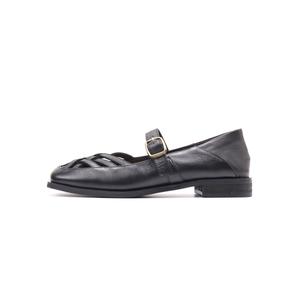 Asthershop Туфли Мэри Джейн женские черные