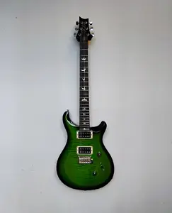 PRS S2 Custom 24 - тонкая шея Pattern - 2024 - Eriza Verde Smokeburst - высокоглянцевый нитро - США - чехол PRS Gig