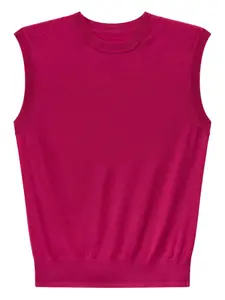 Топ из тонкой шерсти Another Tomorrow, розовый