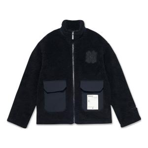 Куртка Mitchell & Ness Branded Sherpa Fleece Jacket 'Black', черный