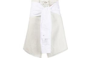 Юбка джинсовая женская белая Mm6 Maison Margiela