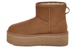 Угги UGG Classic Mini Platform, каштановый