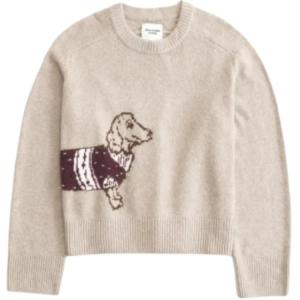 Женский свитер Abercrombie＆Fitch, светло-коричневый