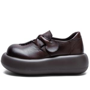 Повседневные однобортные туфли женские MATA, Coffee