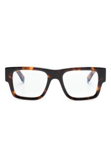 Off-White Eyewear очки в квадратной оправе черепаховой расцветки, коричневый
