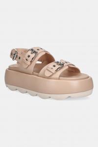 Сандалии из кожи AGL Gwendoline Sporty, бежевый