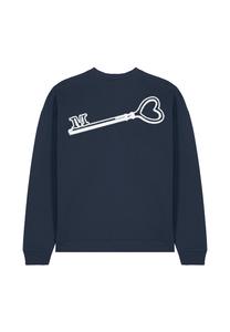 Толстовка KEY BACK EMBROIDERY UNISEX Mira Paris, светло-голубой