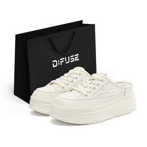 D:FUSE SCANDINAVIA D FUSE SCANDINAVIA Женские бесшумные устойчивые к истиранию закрытые тапочки бежевые, цвет Beige