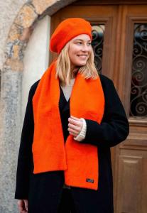 Шапка FRAAS BERET, Exotic Orange/Neon Orange