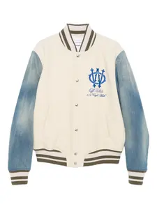 Бомбер с джинсовыми рукавами Off-White