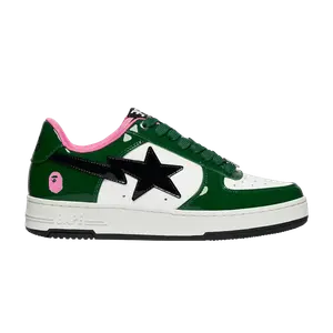Кроссовки BAPE Bapesta #1 M2 Green Pink, зеленый