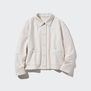 Куртка из джерси UNIQLO, 30 кремовый
