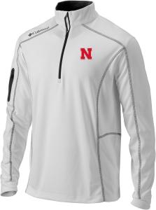 Толстовка Columbia Univ of Nebraska Golf Men's Lightweight Casual Golf Shotgun Pullover, White