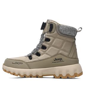 Износостойкие противоскользящие короткие зимние ботинки унисекс Jeep, хаки
