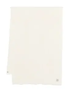 Шарф с монограммой Toteme, белый